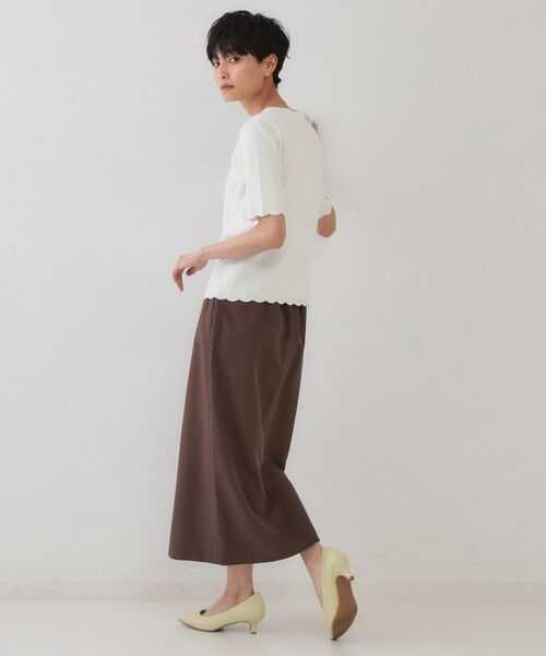 OPAQUE.CLIP / オペーク ドット クリップ ニット・セーター | 裾スカラップニット【洗濯機洗い可】 | 詳細3