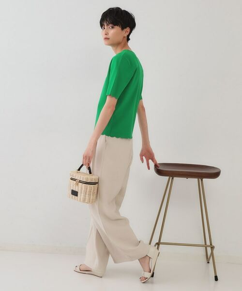 OPAQUE.CLIP / オペーク ドット クリップ ニット・セーター | 裾スカラップニット【洗濯機洗い可】 | 詳細7