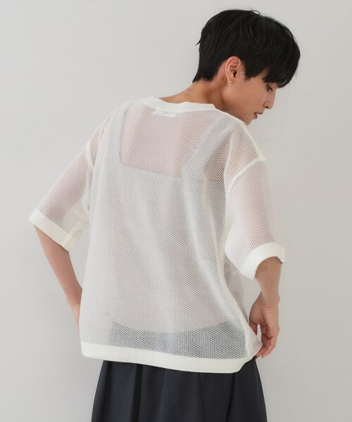 OPAQUE.CLIP / オペーク ドット クリップ ニット・セーター | メッシュロゴニット【洗濯機洗い可】 | 詳細1