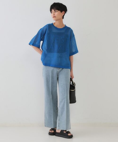 OPAQUE.CLIP / オペーク ドット クリップ ニット・セーター | メッシュロゴニット【洗濯機洗い可】 | 詳細10