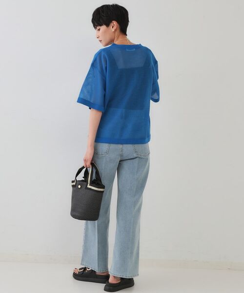 OPAQUE.CLIP / オペーク ドット クリップ ニット・セーター | メッシュロゴニット【洗濯機洗い可】 | 詳細11