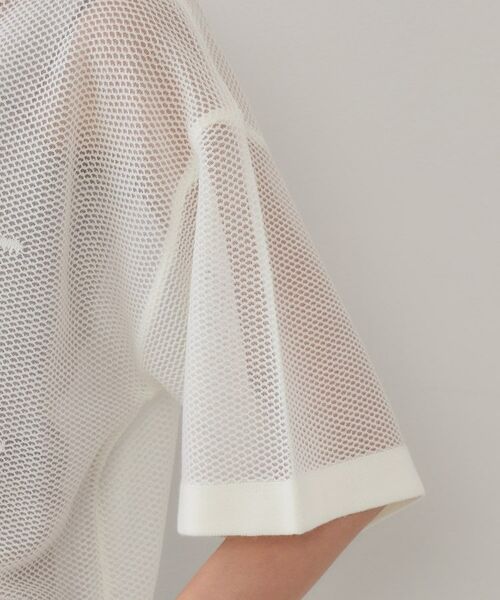 OPAQUE.CLIP / オペーク ドット クリップ ニット・セーター | メッシュロゴニット【洗濯機洗い可】 | 詳細17