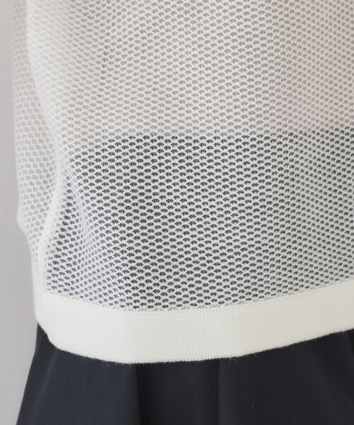 OPAQUE.CLIP / オペーク ドット クリップ ニット・セーター | メッシュロゴニット【洗濯機洗い可】 | 詳細18