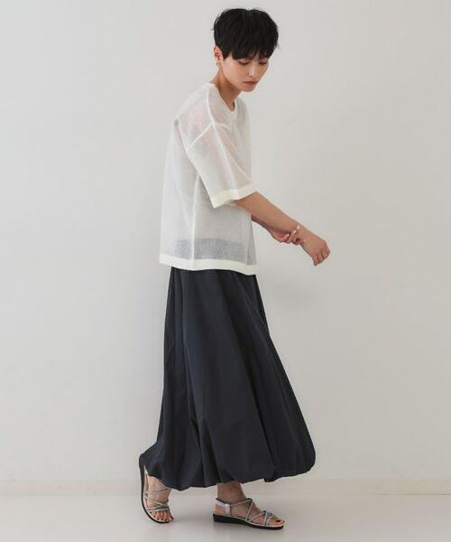 OPAQUE.CLIP / オペーク ドット クリップ ニット・セーター | メッシュロゴニット【洗濯機洗い可】 | 詳細3