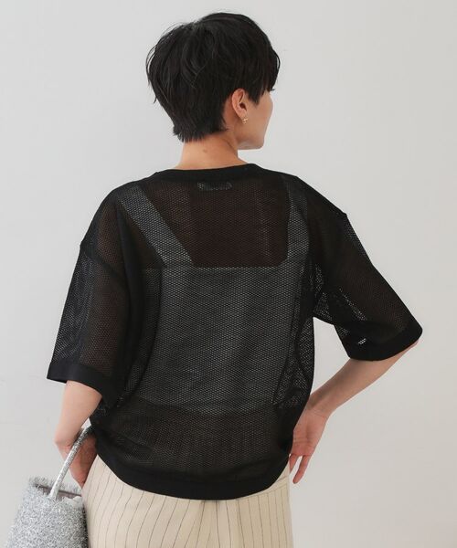 OPAQUE.CLIP / オペーク ドット クリップ ニット・セーター | メッシュロゴニット【洗濯機洗い可】 | 詳細5