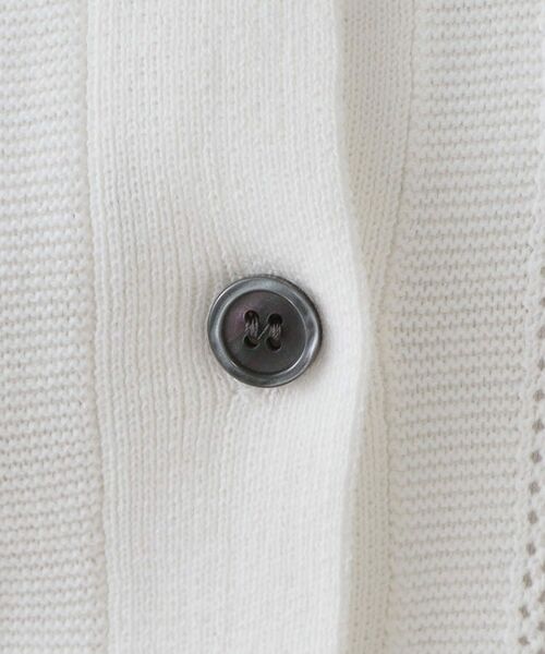OPAQUE.CLIP / オペーク ドット クリップ ニット・セーター | 《CLASSY掲載》透かし編みポロニット【洗濯機洗い可】 | 詳細4