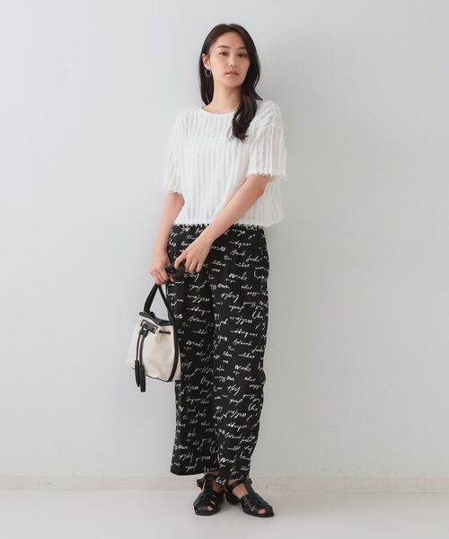 OPAQUE.CLIP / オペーク ドット クリップ ニット・セーター | フリンジクロップドニット【洗濯機洗い可/抗ピル】 | 詳細10