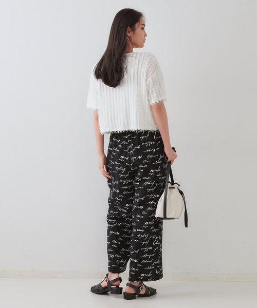 OPAQUE.CLIP / オペーク ドット クリップ ニット・セーター | フリンジクロップドニット【洗濯機洗い可/抗ピル】 | 詳細11