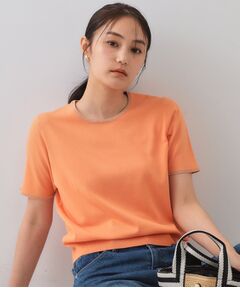 OPAQUE.CLIP / オペーク ドット クリップ ニット・セーター | 配色ラメニット/アンサンブル対応【洗濯機洗い可/抗ピル】