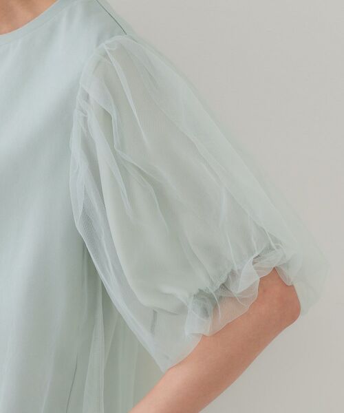 OPAQUE.CLIP / オペーク ドット クリップ カットソー | チュールレイヤードトップス【洗濯機洗い可】 | 詳細18