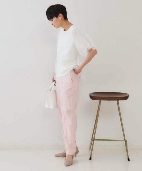 OPAQUE.CLIP / オペーク ドット クリップ カットソー | チュールレイヤードトップス【洗濯機洗い可】 | 詳細3