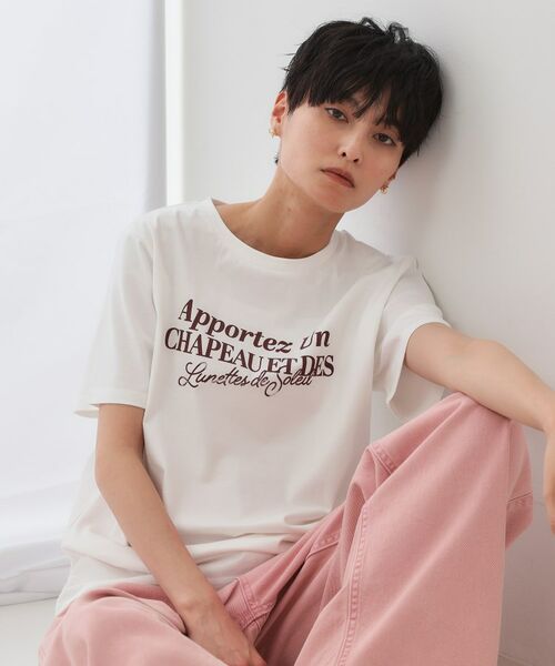OPAQUE. CLIP/オペーク ドット クリップ サーフロゴTシャツ【洗濯機洗い可】 ホワイト(001) 40(L) OPAQUE. CLIP/オペーク ドット クリップ サーフロゴTシャツ【洗濯機洗い可】 ホワイト(001) 40(L)
