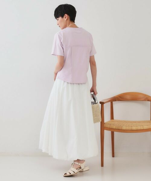 OPAQUE.CLIP / オペーク ドット クリップ カットソー | 切り替えデザインカットソー【洗濯機洗い可】 | 詳細10