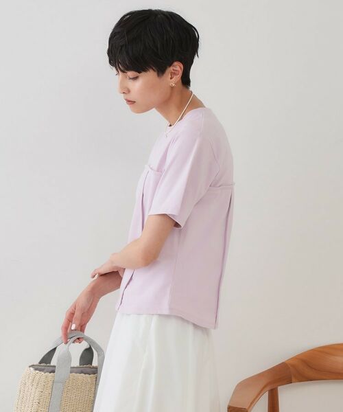 OPAQUE.CLIP / オペーク ドット クリップ カットソー | 切り替えデザインカットソー【洗濯機洗い可】 | 詳細9