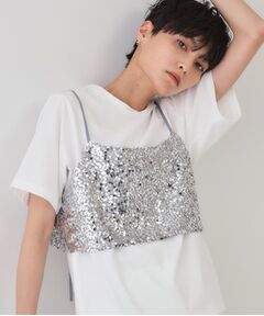 OPAQUE.CLIP / オペーク ドット クリップ その他トップス | 《ツインセット》スパンコールキャミ×Tシャツ【洗濯機洗い可】