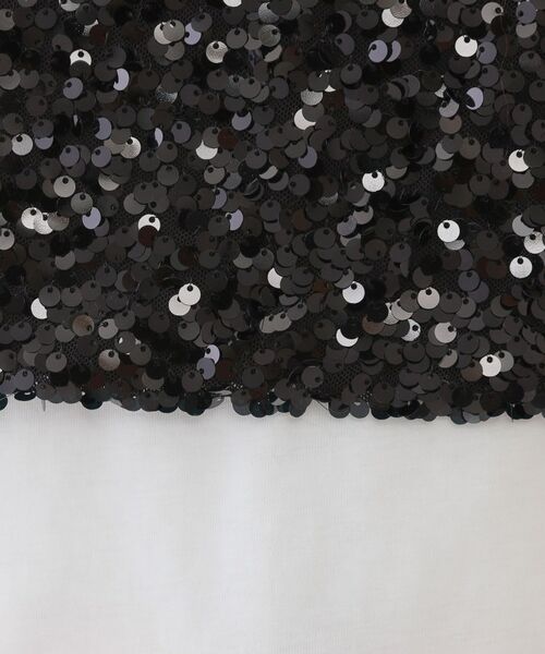 OPAQUE.CLIP / オペーク ドット クリップ その他トップス | 《ツインセット》スパンコールキャミ×Tシャツ【洗濯機洗い可】 | 詳細10