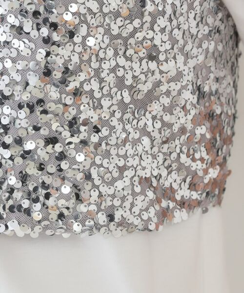 OPAQUE.CLIP / オペーク ドット クリップ その他トップス | 《ツインセット》スパンコールキャミ×Tシャツ【洗濯機洗い可】 | 詳細20