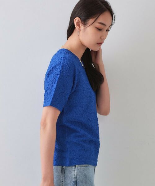 OPAQUE.CLIP / オペーク ドット クリップ カットソー | ふくれジャカードショートカットソー【洗濯機洗い可】 | 詳細13