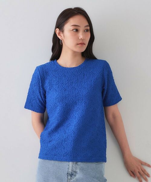 OPAQUE.CLIP / オペーク ドット クリップ カットソー | ふくれジャカードショートカットソー【洗濯機洗い可】 | 詳細17