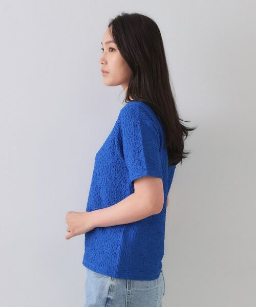 OPAQUE.CLIP / オペーク ドット クリップ カットソー | ふくれジャカードショートカットソー【洗濯機洗い可】 | 詳細18