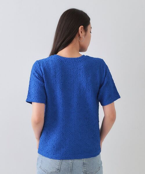 OPAQUE.CLIP / オペーク ドット クリップ カットソー | ふくれジャカードショートカットソー【洗濯機洗い可】 | 詳細19