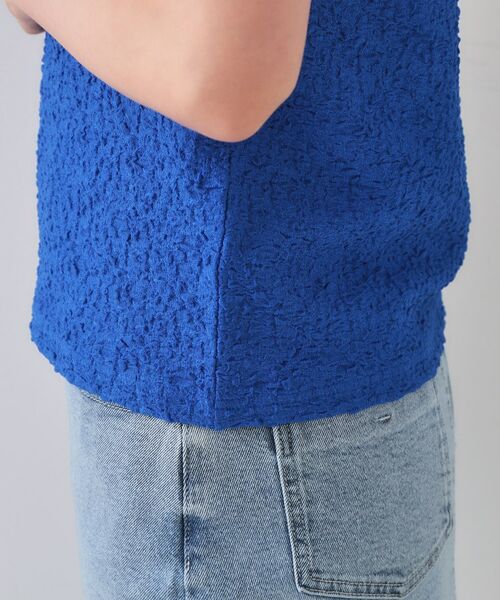 OPAQUE.CLIP / オペーク ドット クリップ カットソー | ふくれジャカードショートカットソー【洗濯機洗い可】 | 詳細22