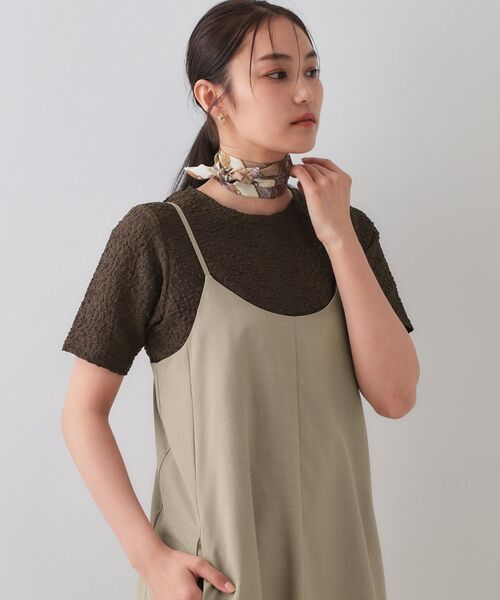 OPAQUE.CLIP / オペーク ドット クリップ カットソー | ふくれジャカードショートカットソー【洗濯機洗い可】 | 詳細9