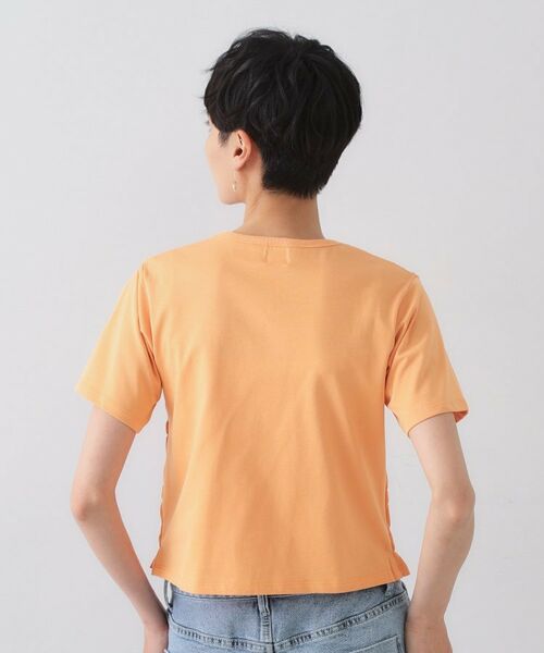 OPAQUE.CLIP / オペーク ドット クリップ カットソー | シャーリングショートTシャツ【洗濯機洗い可】 | 詳細15