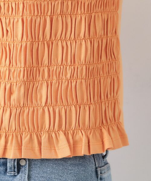 OPAQUE.CLIP / オペーク ドット クリップ カットソー | シャーリングショートTシャツ【洗濯機洗い可】 | 詳細18