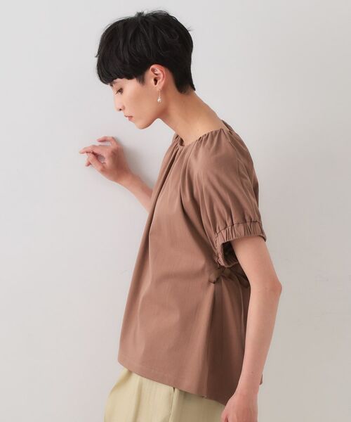 OPAQUE.CLIP / オペーク ドット クリップ カットソー | サイドリボンチュニックトップス【洗濯機洗い可】 | 詳細14