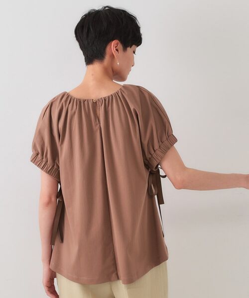 OPAQUE.CLIP / オペーク ドット クリップ カットソー | サイドリボンチュニックトップス【洗濯機洗い可】 | 詳細15