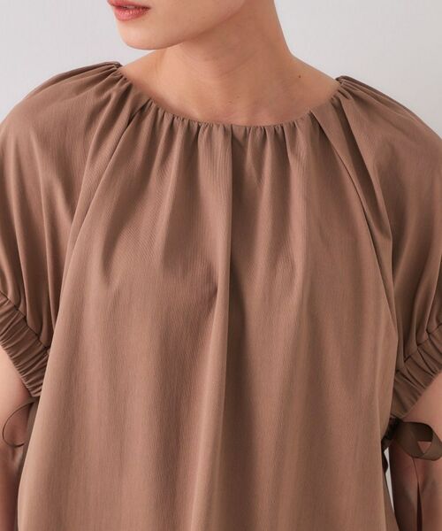 OPAQUE.CLIP / オペーク ドット クリップ カットソー | サイドリボンチュニックトップス【洗濯機洗い可】 | 詳細16