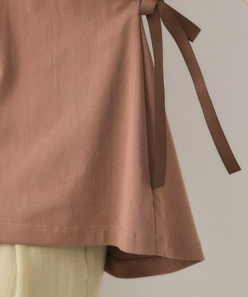 OPAQUE.CLIP / オペーク ドット クリップ カットソー | サイドリボンチュニックトップス【洗濯機洗い可】 | 詳細19