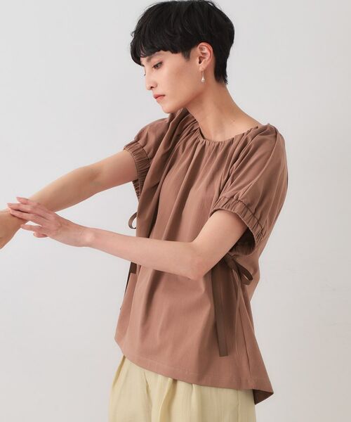 OPAQUE.CLIP / オペーク ドット クリップ カットソー | サイドリボンチュニックトップス【洗濯機洗い可】 | 詳細9