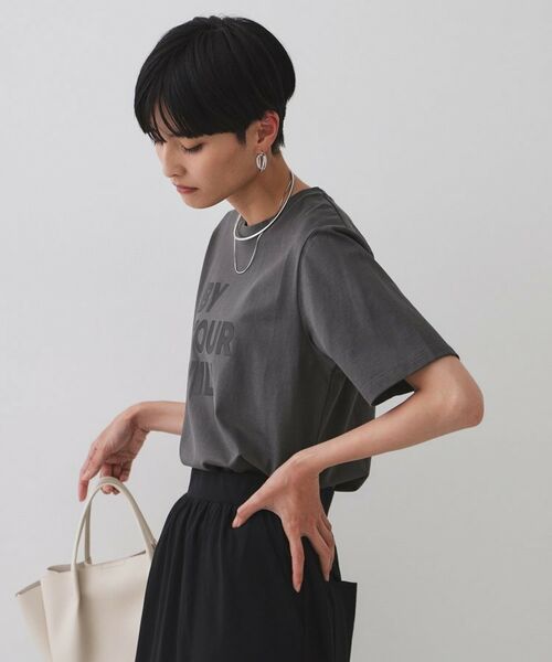 OPAQUE.CLIP / オペーク ドット クリップ Tシャツ | ロゴプリントTシャツ【洗濯機洗い可】 | 詳細5