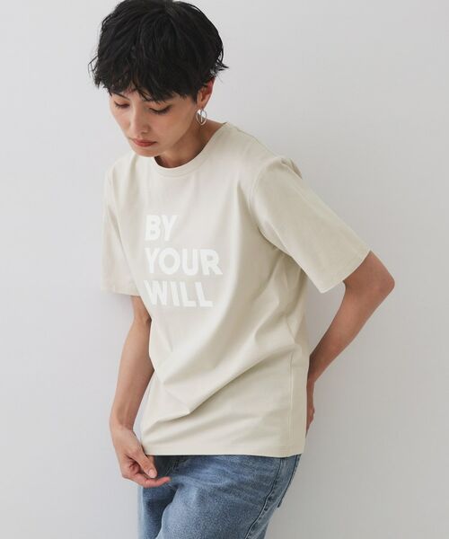 OPAQUE. CLIP/オペーク ドット クリップ ロゴプリントTシャツ【洗濯機洗い可】 ライトベージュ(051) 40(L) OPAQUE. CLIP/オペーク ドット クリップ ロゴプリントTシャツ【洗濯機洗い可】 ライトベージュ(051) 40(L)