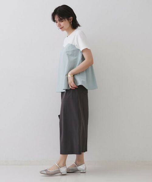 OPAQUE.CLIP / オペーク ドット クリップ カットソー | ビスチェドッキングカットソー【洗濯機洗い可】 | 詳細11