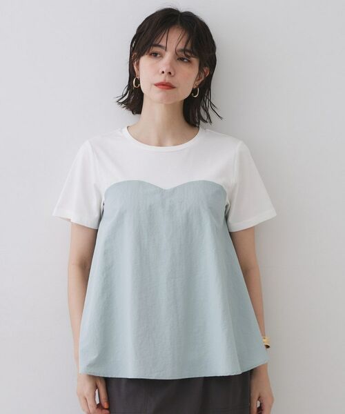 OPAQUE.CLIP / オペーク ドット クリップ カットソー | ビスチェドッキングカットソー【洗濯機洗い可】 | 詳細13