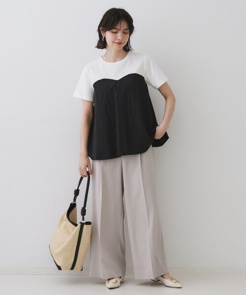 OPAQUE.CLIP / オペーク ドット クリップ カットソー | ビスチェドッキングカットソー【洗濯機洗い可】 | 詳細2