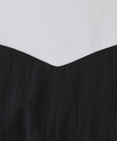 OPAQUE.CLIP / オペーク ドット クリップ カットソー | ビスチェドッキングカットソー【洗濯機洗い可】 | 詳細4