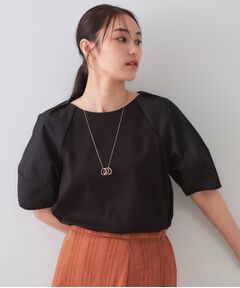 OPAQUE.CLIP / オペーク ドット クリップ カットソー | 《S-LLサイズ》ランタンスリーブトップス【UV/接触冷感/洗濯機洗い可】