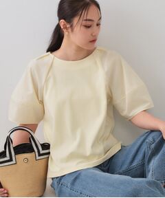 OPAQUE.CLIP / オペーク ドット クリップ カットソー | 《S-LLサイズ》ランタンスリーブトップス【UV/接触冷感/洗濯機洗い可】