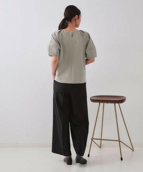 OPAQUE.CLIP / オペーク ドット クリップ カットソー | 《S-LLサイズ》ランタンスリーブトップス【UV/接触冷感/洗濯機洗い可】 | 詳細10