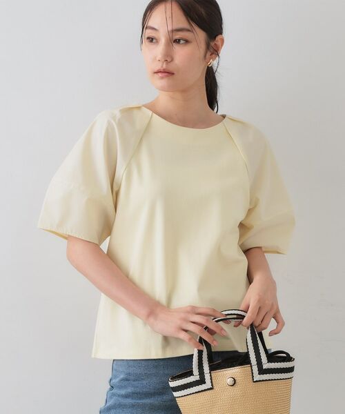 OPAQUE.CLIP / オペーク ドット クリップ カットソー | 《S-LLサイズ》ランタンスリーブトップス【UV/接触冷感/洗濯機洗い可】 | 詳細12