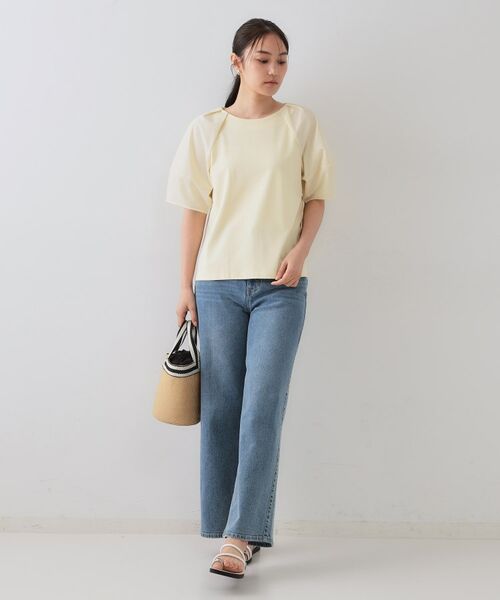 OPAQUE.CLIP / オペーク ドット クリップ カットソー | 《S-LLサイズ》ランタンスリーブトップス【UV/接触冷感/洗濯機洗い可】 | 詳細13