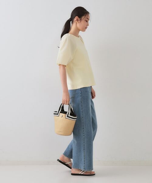 OPAQUE.CLIP / オペーク ドット クリップ カットソー | 《S-LLサイズ》ランタンスリーブトップス【UV/接触冷感/洗濯機洗い可】 | 詳細14