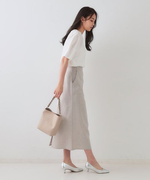 OPAQUE.CLIP / オペーク ドット クリップ カットソー | 《S-LLサイズ》ランタンスリーブトップス【UV/接触冷感/洗濯機洗い可】 | 詳細2