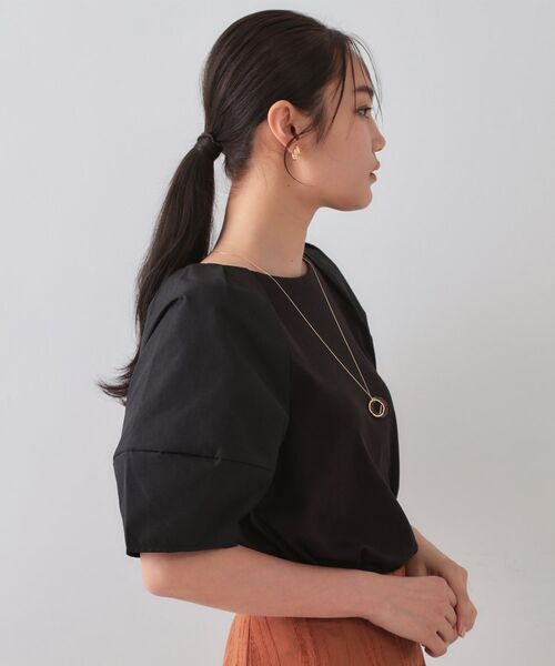 OPAQUE.CLIP / オペーク ドット クリップ カットソー | 《S-LLサイズ》ランタンスリーブトップス【UV/接触冷感/洗濯機洗い可】 | 詳細4