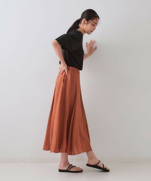 OPAQUE.CLIP / オペーク ドット クリップ カットソー | 《S-LLサイズ》ランタンスリーブトップス【UV/接触冷感/洗濯機洗い可】 | 詳細6