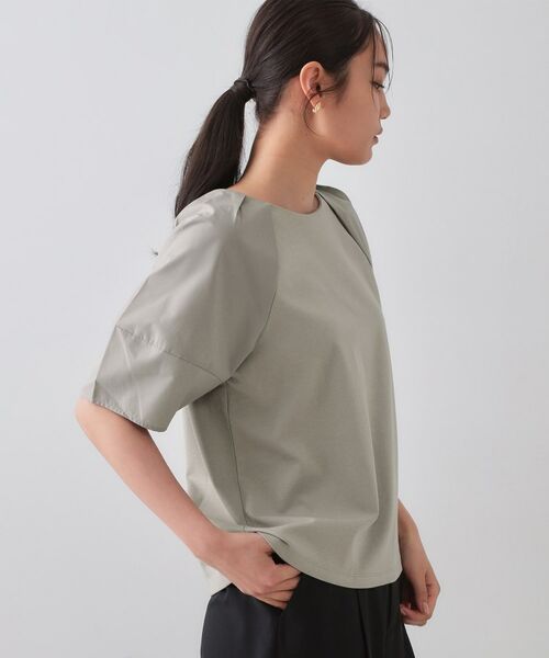 OPAQUE.CLIP / オペーク ドット クリップ カットソー | 《S-LLサイズ》ランタンスリーブトップス【UV/接触冷感/洗濯機洗い可】 | 詳細8